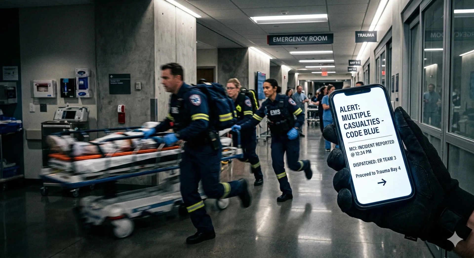 Crisis command post with communication and coordination tools