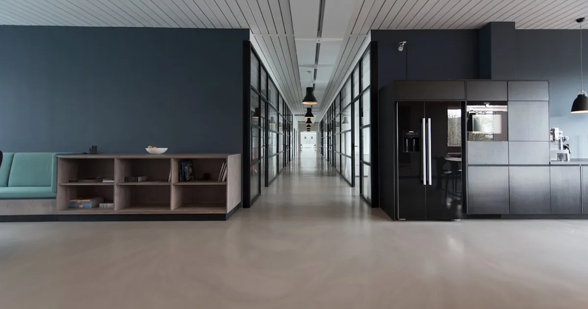 Office lobby representing client service in security operations