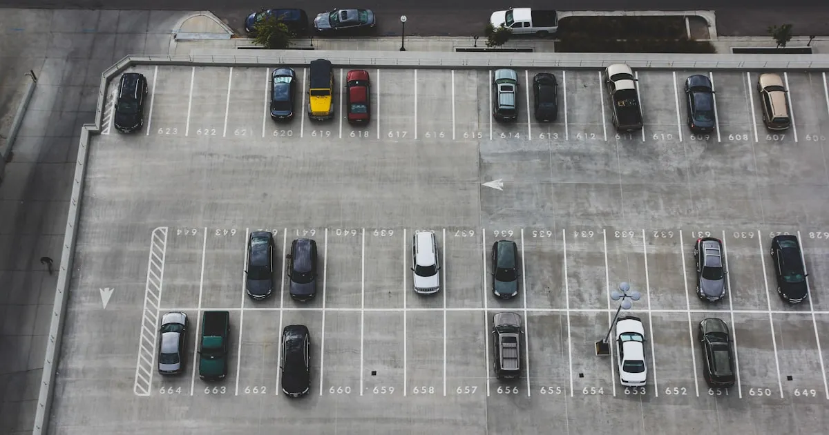 Parking lot under enforcement and citation procedures