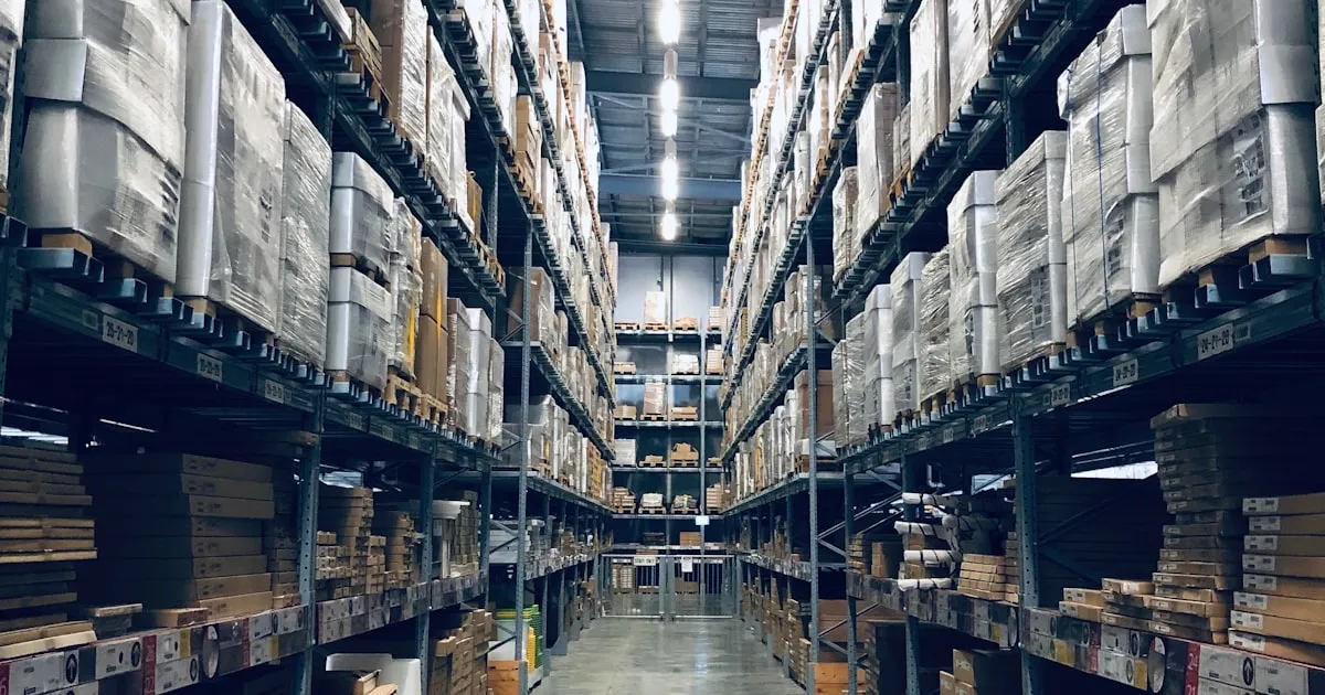 Warehouse interior representing logistics theft prevention
